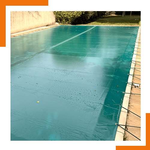 Bâche et filet de protection pour piscine sur mesure par Sopitair