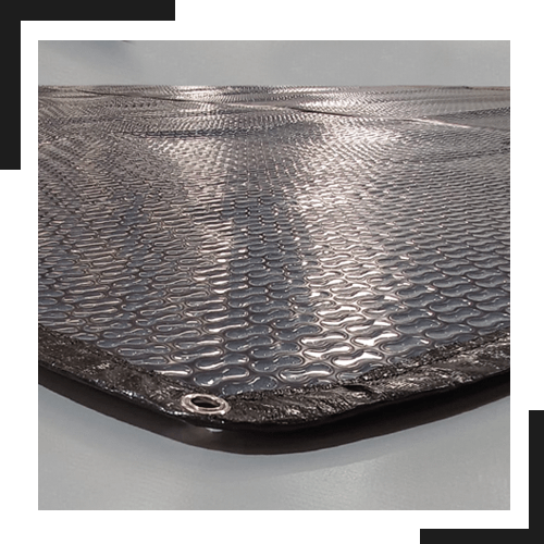 Bâche et filet de protection pour piscine sur mesure par Sopitair